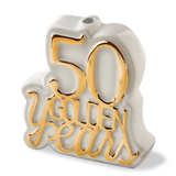 50 Golden Years Cake Topper Candleholder