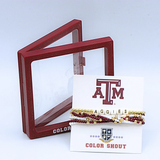Texas A&M University 'Lucky 7' Stack Bracelet