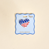 Americana Heart Timeless Brooch