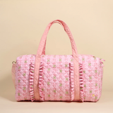 Oh So Fancy Pink On-the-Go Quilted Weekender Bag