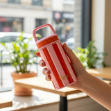 6 oz Pink Sicily Stripes Lil' Bitty Bottle