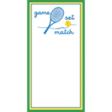 Tennis Game Set Match List Notepad