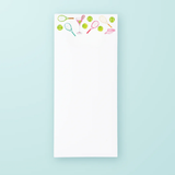 Tennis & Cocktails List Notepad