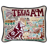 Texas A&M University Collegiate Embroidered Pillow