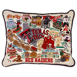 Texas Tech University Collegiate Embroidered Pillow