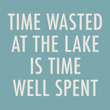TIME WASTED AT THE LAKE BEVERAGE NAPKINS