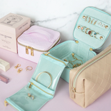 Woven Teal Jewelry Cube