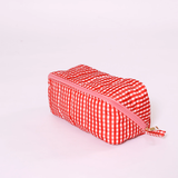 Bright Red Gingham Glam Bag