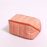 Burnt Orange Gingham Glam Bag