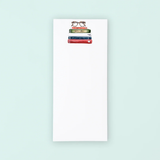 Book Stack with Glasses Lists Pad