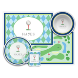 Personalized Tee Time Kids Dinnerware Set