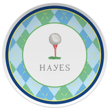 Personalized Tee Time Kids Plate
