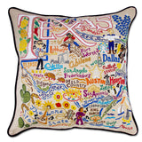 TEXAS HAND EMBROIDERED PILLOW