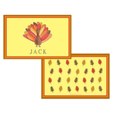Personalized Tom Turkey Kids Placemat