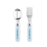 Personalized Triple Scoop Kids Fork & Spoon