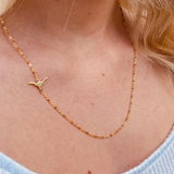 University of Texas Longhorns Enamel Bead Necklace