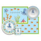 Personalized Under the Sea Kids Dinnerware Set
