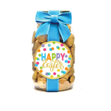 Happy Easter Confetti Dot Mini Chocolate Chip Cookies - Quart