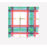 PLAID LARGE PAPER NAPKINS