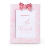 Large Pink Toile Quilted Frame