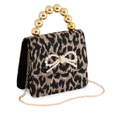 LEOPARD MAUDE MINI TOP HANDLE BAG