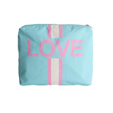 "Love" Tyvek Pouch - Blue