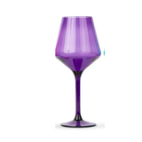 Acrylic Stemmed Wine Glass - Purple