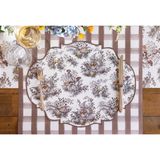Die-cut Harvest Toile Frame Paper Placemats