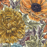 Autumn Acanthus Cocktail Napkins