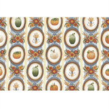 Antique Pumpkin Frame Paper Placemats