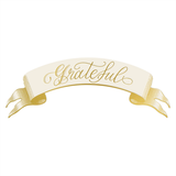 Grateful Banner Paper Table Accents