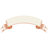Classic Orange Banner Paper Table Accents