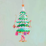 GLITTERVILLE PINESY ON POINT ORNAMENT, RESIN - 8"
