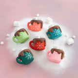 Glitterville Snowflake Hot Chocolate Mug Ornament