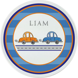 Personalized Vroom Vroom Kids Plate