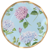Wavy Hydrangea Paper Dinner Plates