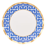 GREEK KEY PAPER DINNER PLATES