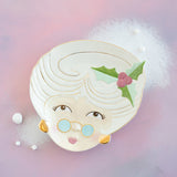 GLITTERVILLE MRS. PAPA NOEL PLATTER