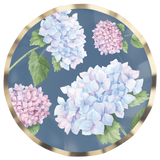 Wavy Hydrangea Paper Salad Plates