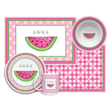 Personalized Watermelon Kids Dinnerware Set
