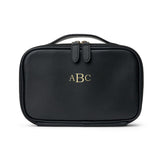 Black Logan Leather Tech Pouch
