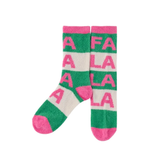 Green FA LA LA Socks