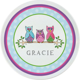 Personalized What a Hoot Kids Plate