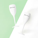White Champagne Flute