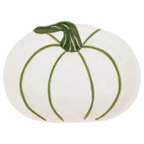 White and Green Pumpkin Small Dish