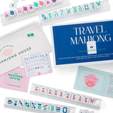 White Jewel-Tones Mahjong Travel Set