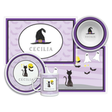 Personalized Wicked Halloween Kids Dinnerware Set