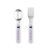 Personalized Wicked Halloween Kids Fork & Spoon