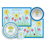 Personalized Wildflowers Kids Dinnerware Set