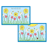 Personalized Wildflowers Kids Placemat